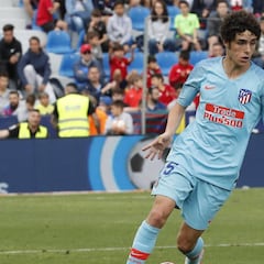 Camello, tercer debut goleador atlético más joven en Liga