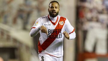 Beb&eacute; celebra su gol al Sevilla Atl&eacute;tico.