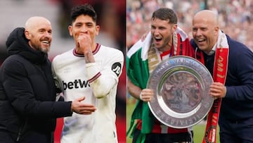 Arne Slot y Erik Ten Hag como los factores para que Santi Giménez y Edson Álvarez lleguen al Liverpool y Manchester United