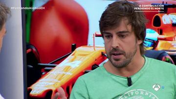 Fernando Alonso, en El Hormiguero.