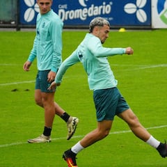 Arana se exprime para llegar a tiempo contra el Mirandés