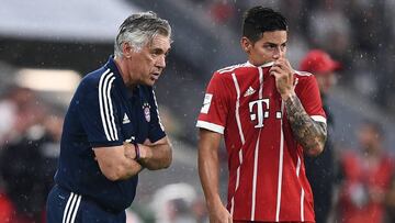 Ancelotti decidirá en la práctica si James debuta el sábado