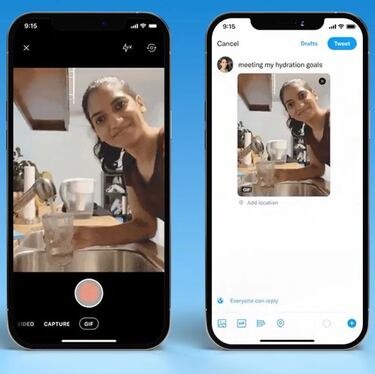 La nueva función de Twitter en iPhone: hacer un GIF con la cámara del móvil