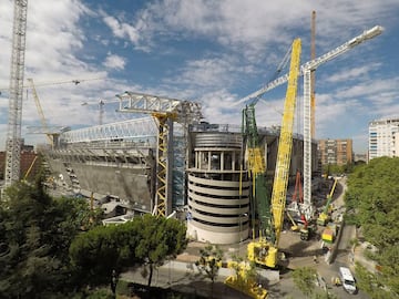 Continúan las obras de remodelación del Bernabéu