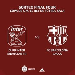 Barça e Inter se verán en las semifinales de la Copa del Rey
