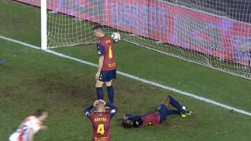 Es la pesadilla que todo defensa sueña con que jamás le ocurra: vean la carambola de Vallecas