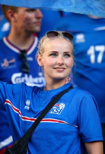 Iceland fan before the game