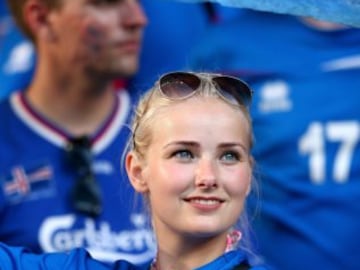 Iceland fan before the game