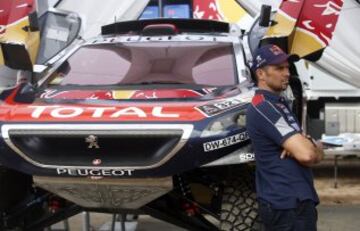 La primera etapa del Dakar ha tenido que ser suspendida debido a las malas condiciones meteorológicas. Cyril Déspres.
