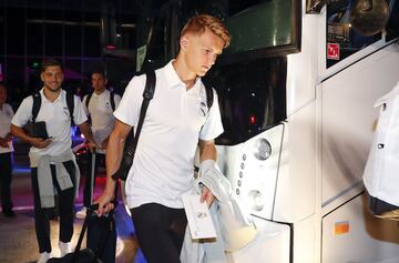 La llegada del Real Madrid a su hotel en Miami