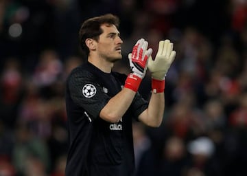 Casillas, portero del Oporto, en un partido de Champions