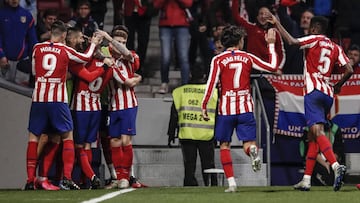 Jorge Resurreccion KOKE (Atletico de Madrid)  celebrates his goal which made it (2,1)   La Liga match between Atletico de Madrid vs Villerreal CF at the Wanda Metropolitano stadium in Madrid, Spain, February 23, 2020 .