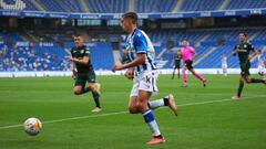 Cristo Romero, en un partido con el Sanse.