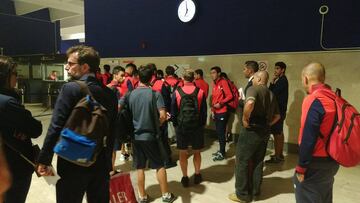 El Sevilla se vio obligado a aterrizar en Málaga