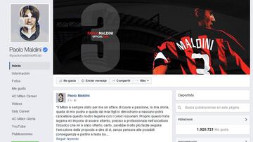 Maldini utiliza las redes para rechazar una oferta del Milán