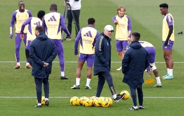 Imagen del entrenamiento de esta mañana, en Valdebebas.