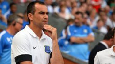 Roberto Martínez, técnico del Everton.