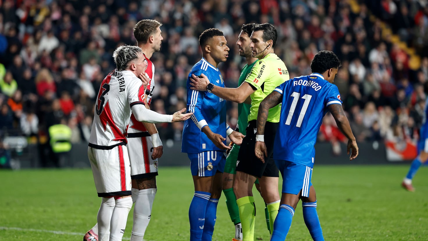 O CTA acredita que não houve penalidade para Bellingham ou Bape em Vallecas