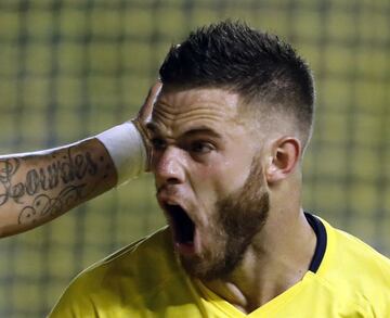 Buenos Aires, 25 Febrero 2018 Argentina
SUPERLIGA
Boca Juniors vs San Martin de San Juan, por la fecha 17 ta del torneo, en La Bombonera.
Festejo de Gol Nahitan Nandez de Boca Juniors
Foto Ortiz Gustavo