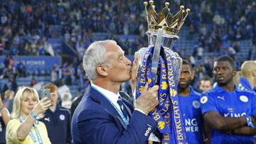 Ranieri, durante la celebraci&oacute;n.