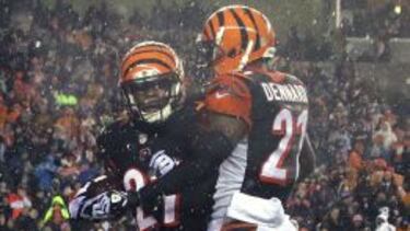 Dre Kirkpatrick y Draqueze Dennard, dos tipos luchando por un puesto en la secundaria de los Cincinnati Bengals.