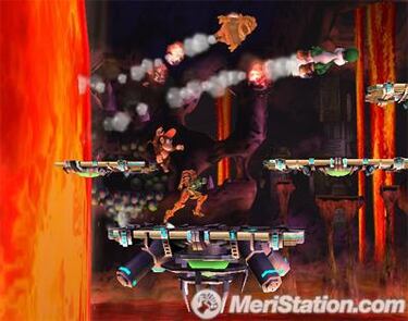 Combate el pie de la lava en Norfair en Super Smash Bros Brawl