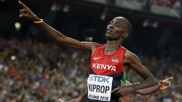 Asbel Kiprop, el &uacute;ltimo positivo de Kenia. 