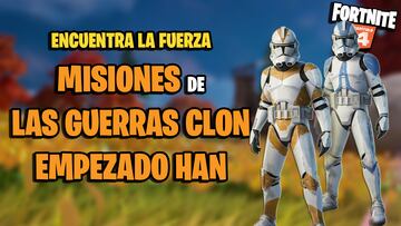 fortnite star wars evento encuentra la fuerza misiones las guerras clon empezado han