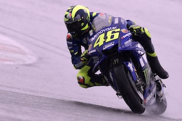 Valentino Rossi durante el GP de Valencia disputado en el circuito de Cheste. 