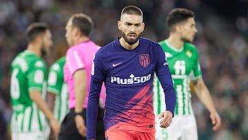 Carrasco, durante el Betis-Atl&eacute;tico