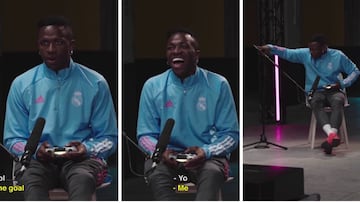 Los cracks del Madrid juegan al FIFA y Vinicius se roba todas las miradas con su show