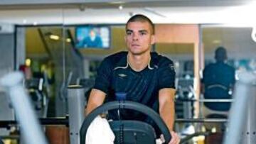 <b>SIN DESCANSO. </b>Pepe, ayer en el gimnasio Zona Fit en A Coruña.