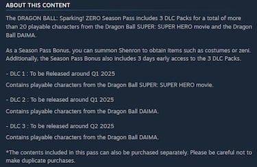 Dragon Ball Sparking! ZERO confirms date and content of upcoming DLCs