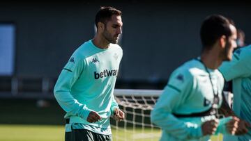 V&iacute;ctor Ruiz, durante un entrenamiento.