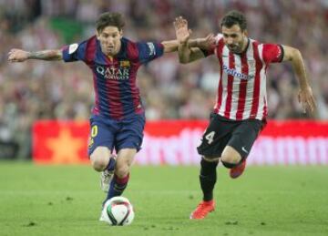 Copa del Rey 2014-2015. (30/05/15). Estadio Camp Nou. Athletic de Bilbao-Barcelona. Los azulgranas ganaron 1-3. Los goles, Messi en dos ocasiones, Neymar e Iñaki Williams. Primer año de Luis Enrique en el banquillo, el barça consigue el triplete. Liga, Copa y Champions. Messi y Balenziaga.