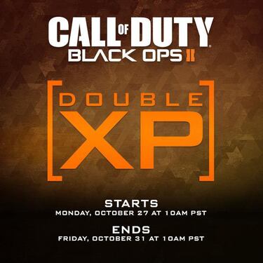 Doble experiencia para Call of Duty desde el 27 de octubre