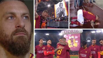 El emotivo adi車s de De Rossi con el Roma: no se pierdan al 'momentazo' con Totti
