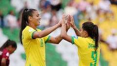 Partido de Copa América Femenina entre Venezuela y Brasil.