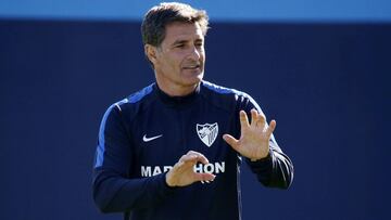 Míchel, técnico del Málaga.