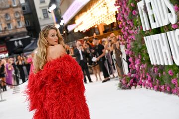 Blake Lively asiste a la proyección de gala de "It Ends With Us" en el Reino Unido en el Odeon Luxe Leicester Square el 8 de agosto de 2024 en Londres, Inglaterra.