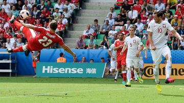 Shaqiri hace el gol de la Eurocopa con una gran chilena