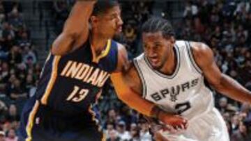 Kawhi destroza a Paul George y los Spurs no paran: 24-5