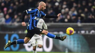 Borja Valero, con el Inter. 