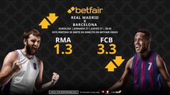 Real Madrid vs. Barça Basket: horario, TV, pronósticos, estadísticas y clasificación