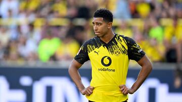 Jobe Bellingham durante un amistoso de pretemporada contra la Juventus.