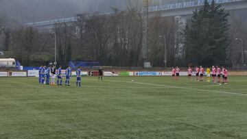 Inicio del encuentro entre la Cultural Durango y el Pasaia KE.