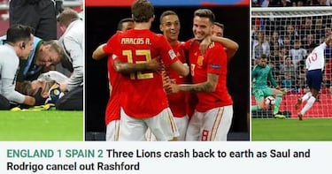 'España doma a los Tres Leones'