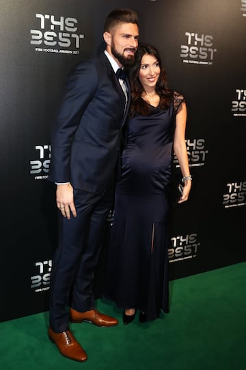 Olivier Giroud and wife Jennifer Giroud.