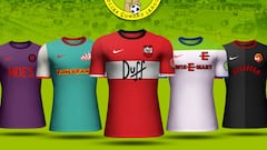 Así vestirían los equipos en una Liga de Los Simpson