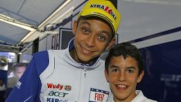 Rossi y Márquez se conocieron en 2008.